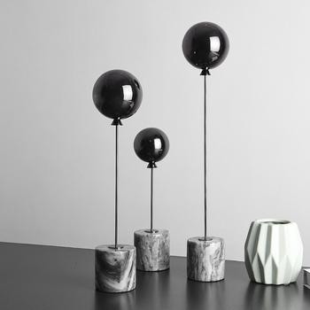 Bilă metalică, stil european, accesibil, lux, modă, simple, marmură, ornamente creative pentru casă, accesibile, decorațiuni personalizate