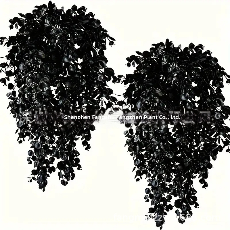 Dirbtiniai rotango eukalipto sieniniai pakabinami augalai, dirbtiniai žalieji augalai, netikri pakabinami augalai, namų lauko dekoratyvinės gėlės