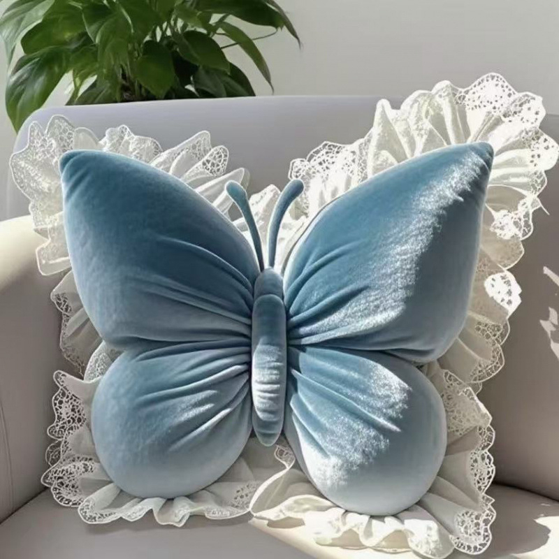 Μαξιλάρι γραφείου Princess Butterfly Σαλόνι Υπνοδωμάτιο με φιόγκο Μαξιλάρι καναπέ αυτοκινήτου Σπίτι Νέο μαξιλάρι δωματίου