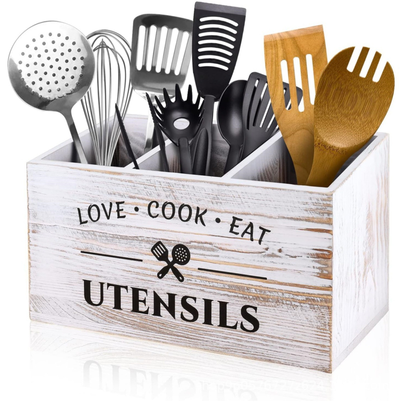 Puidust piiriülene retro stiilis köögikapp, kambritega hoiukast, nugade ja kahvlite hoiukast, lauaarvuti hoiukast