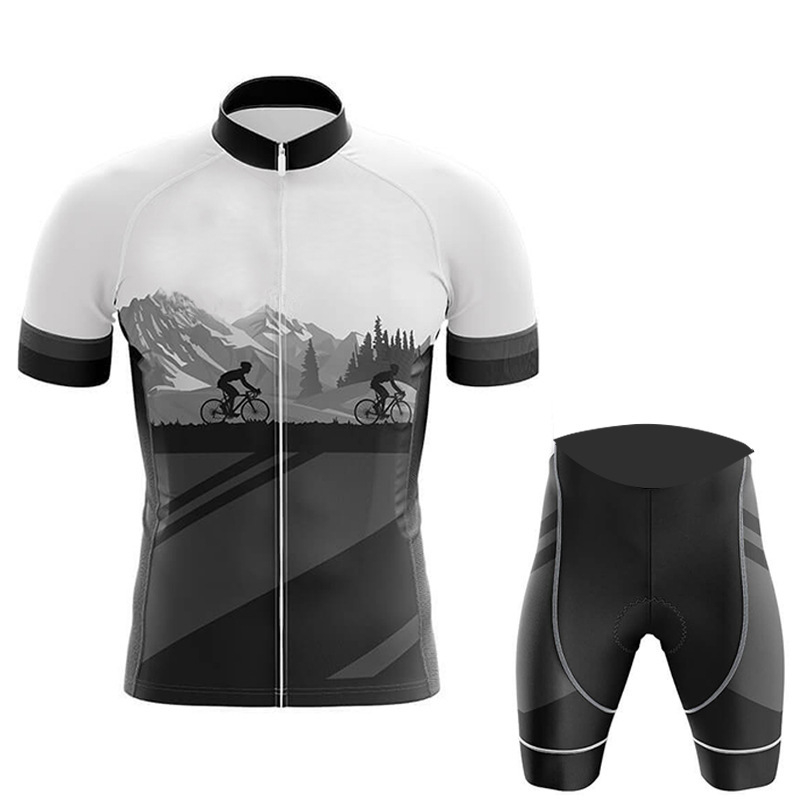 Lélegző kerékpáros kerékpár országúti kerékpáros ruházat 2023 Nyári kerékpáros ruházat kültéri rövid ujjú öltöny nedvszívó