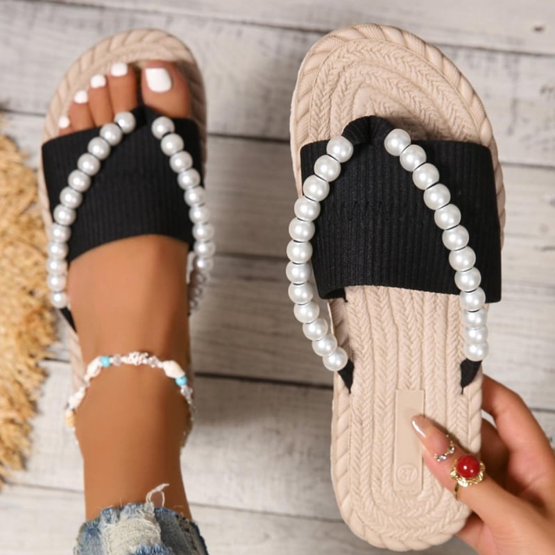 25-ös nyári export új európai és amerikai utánzatú szalma puha talpú felsőruházat női szandálok tanga strandcipők alacsony sarkú női papucsok