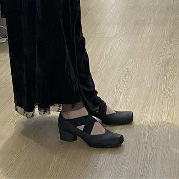 Έκδοση από δέρμα προβάτου ~ Γυναικεία παπούτσια μπαλέτου από γνήσιο δέρμα, ρετρό, ψηλά τακούνια με γαλλικό τετράγωνο τακούνι, σε στιλ νεράιδας, Mary Jane