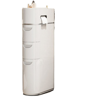 Tualettruumi sahtlitüüpi hoiukapp Majapidamise tualettruumi mitmekihiline plastist hoiukapp Paigaldusvaba hoiuriiul