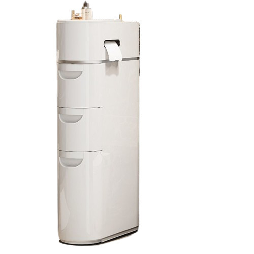 Tualettruumi sahtlitüüpi hoiukapp Majapidamise tualettruumi mitmekihiline plastist hoiukapp Paigaldusvaba hoiuriiul