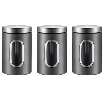 Köögitarbed Roostevabast terasest säilituspurk Visuaalne aken Klaasist suletud purk Jämedateralise tee purk Toidu kuivkaupade säilituspurk