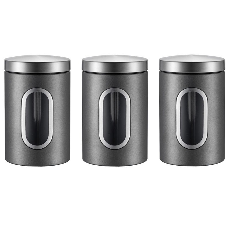 Köögitarbed Roostevabast terasest säilituspurk Visuaalne aken Klaasist suletud purk Jämedateralise tee purk Toidu kuivkaupade säilituspurk