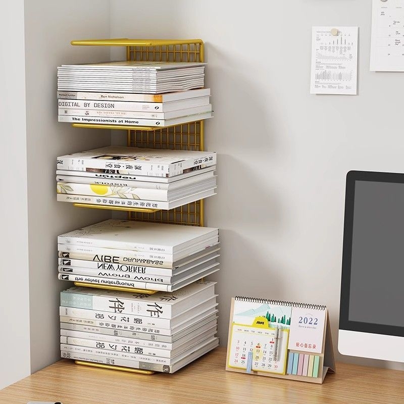Nagy kapacitású asztali tároló könyvespolc könyvespolc vas diákkönyv hűséges állvány asztal egyszerű könyv- és újságpolc