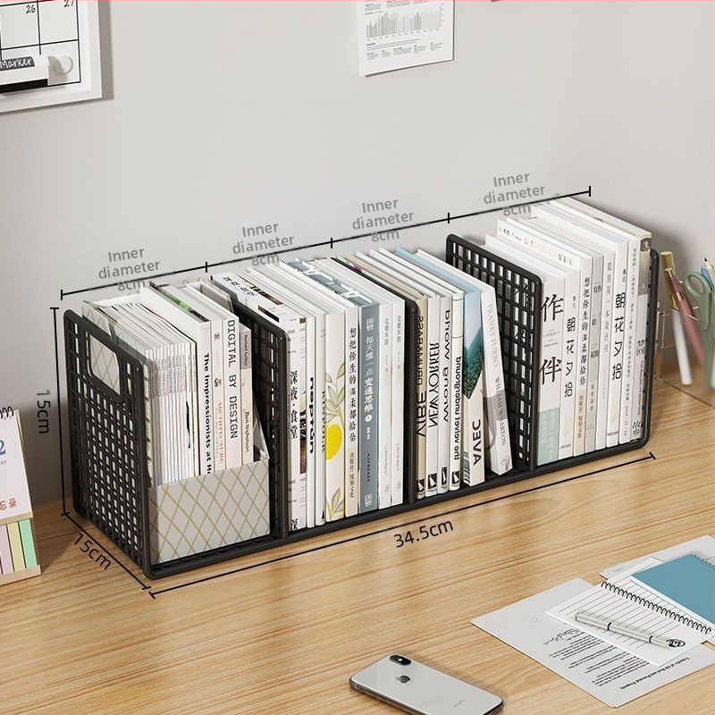 Nagy kapacitású asztali tároló könyvespolc könyvespolc vas diákkönyv hűséges állvány asztal egyszerű könyv- és újságpolc