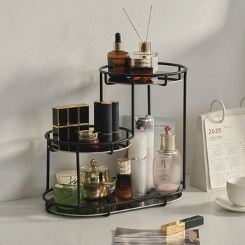 Raft de depozitare cosmetică de lux ușor, cutie de depozitare cosmetică, suport de blat pentru desktop, cutie de depozitare pentru îngrijirea pielii