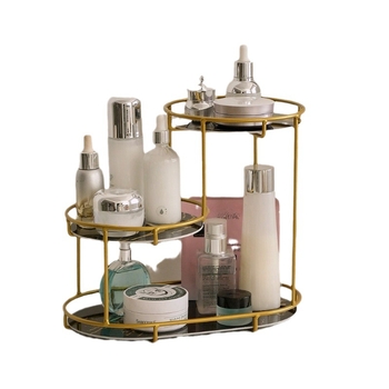 Raft de depozitare cosmetică de lux ușor, cutie de depozitare cosmetică, suport de blat pentru desktop, cutie de depozitare pentru îngrijirea pielii