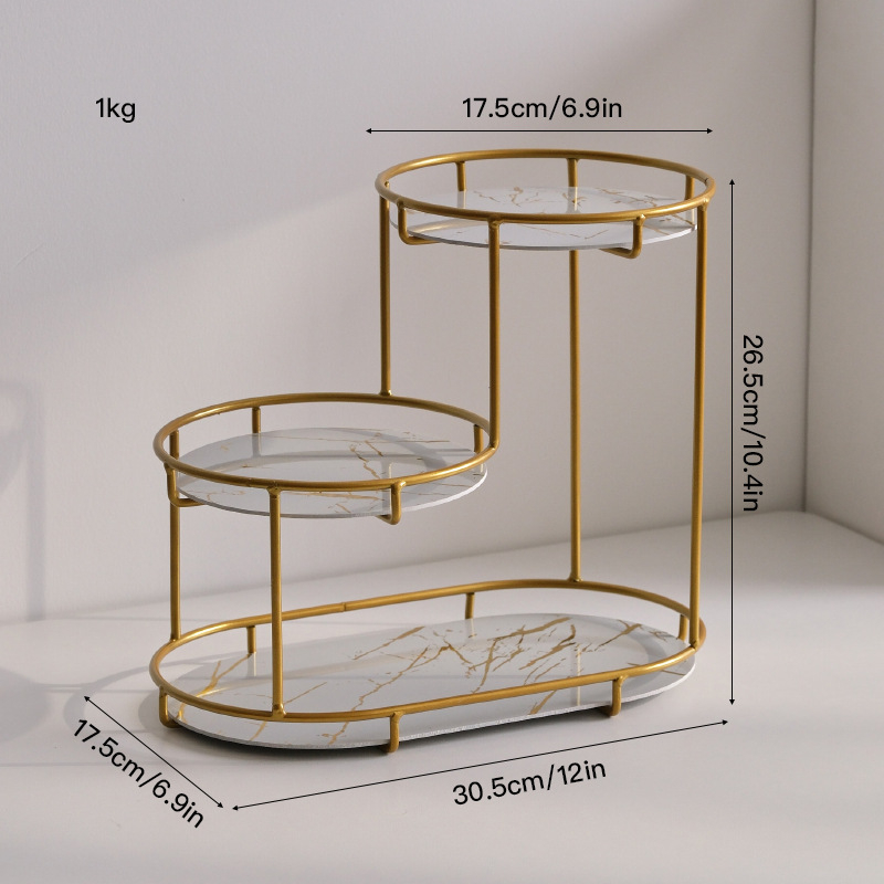 Raft de depozitare cosmetică de lux ușor, cutie de depozitare cosmetică, suport de blat pentru desktop, cutie de depozitare pentru îngrijirea pielii