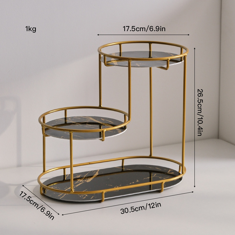 Raft de depozitare cosmetică de lux ușor, cutie de depozitare cosmetică, suport de blat pentru desktop, cutie de depozitare pentru îngrijirea pielii