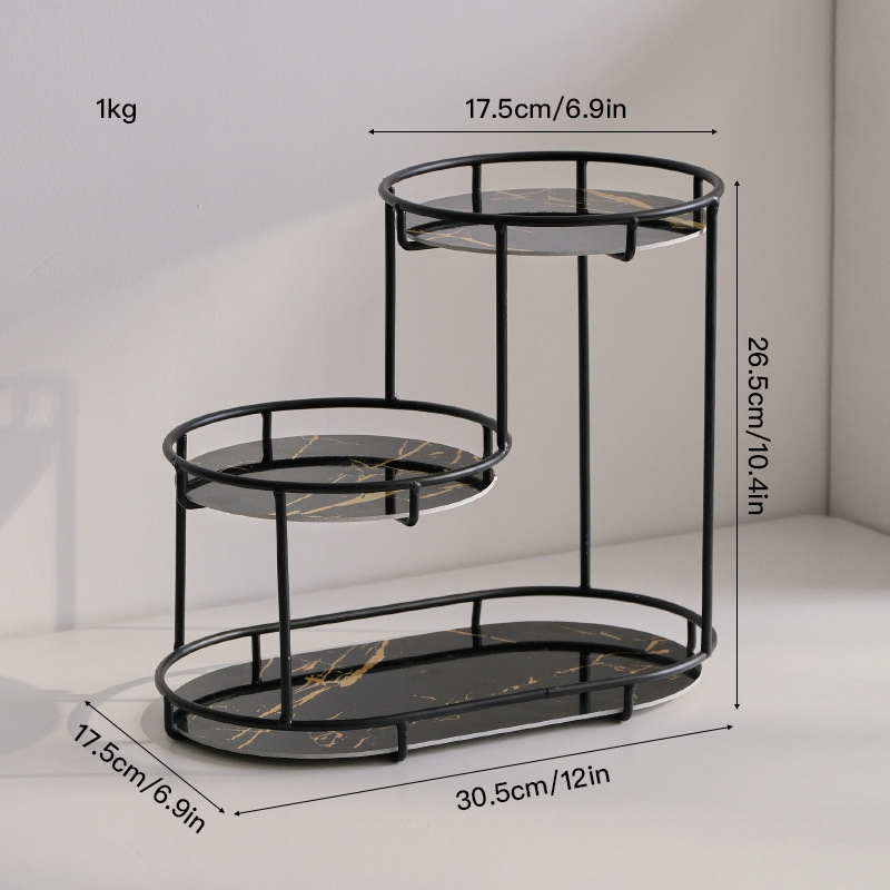 Raft de depozitare cosmetică de lux ușor, cutie de depozitare cosmetică, suport de blat pentru desktop, cutie de depozitare pentru îngrijirea pielii