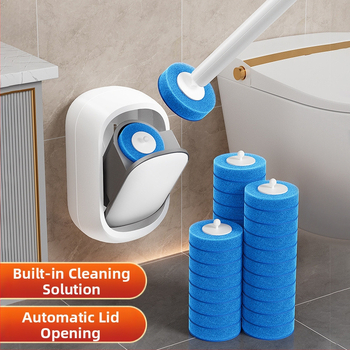 Vienkartinis tualetinis šepetys Buitinis tualetinis šepetys Be aklavietės sienos Naujas tualeto valymo šepetys