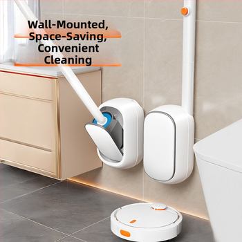 Vienkartinis tualetinis šepetys Buitinis tualetinis šepetys Be aklavietės sienos Naujas tualeto valymo šepetys