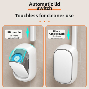 Vienkartinis tualetinis šepetys Buitinis tualetinis šepetys Be aklavietės sienos Naujas tualeto valymo šepetys