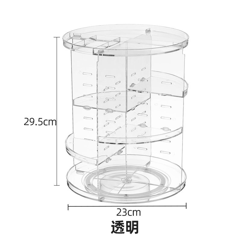 Forgó kozmetikai tároló doboz asztali átlátszó műanyag tároló állvány bőrápolás rúzs kozmetikai ecset kozmetikai tároló állvány