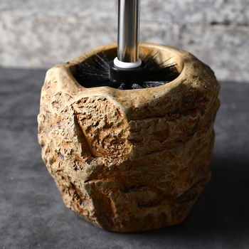 Ξενοδοχείο Retro Stone Toilet Brush Κεραμικά Σκεύη Ακανόνιστη Τουαλέτα Βούρτσα Δημιουργική Βούρτσα Καθαρισμού Τουαλέτας