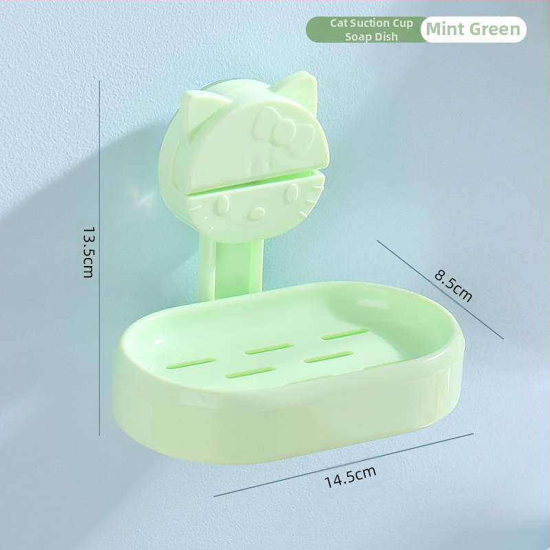 Zidni stalak za pohranu vakuumskih čaša za kupaonicu, umivaonik, košara za pohranu četkice za zube i paste za zube, kutija za mačji sapun