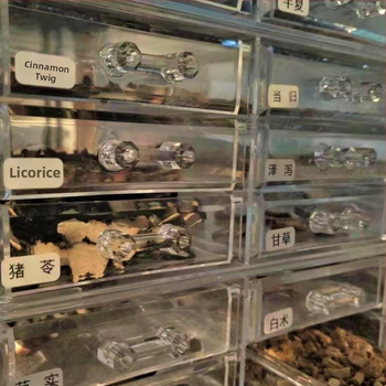 Hagyományos kínai orvoslás fiókos tárolódoboz átlátszó porálló többrétegű hagyományos kínai orvoslás szekrény kis otthoni gyógyszertári orvoslás diákgyógyszerészet