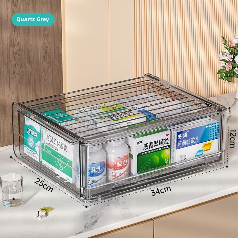 Hagyományos kínai orvoslás fiókos tárolódoboz átlátszó porálló többrétegű hagyományos kínai orvoslás szekrény kis otthoni gyógyszertári orvoslás diákgyógyszerészet