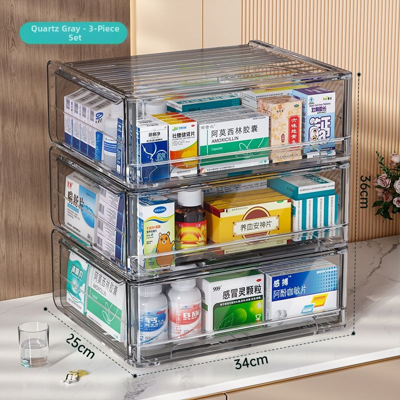 Hagyományos kínai orvoslás fiókos tárolódoboz átlátszó porálló többrétegű hagyományos kínai orvoslás szekrény kis otthoni gyógyszertári orvoslás diákgyógyszerészet