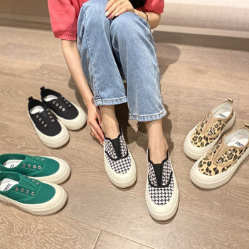 Γυναικεία Παπούτσια από Καμβά 2025 Νέα Άνοιξη Explosions Slip-on Lazy Παπούτσια με Χοντρή Σόλα Casual Γυναικεία Παπούτσια All-match Sneakers