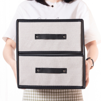 Πλενόμενο υφασμάτινο κουτί αποθήκευσης με συρτάρι, σουτιέν, εσώρουχα, κουτί αποθήκευσης ρούχων, κουτί αποθήκευσης από βαμβάκι και λινό