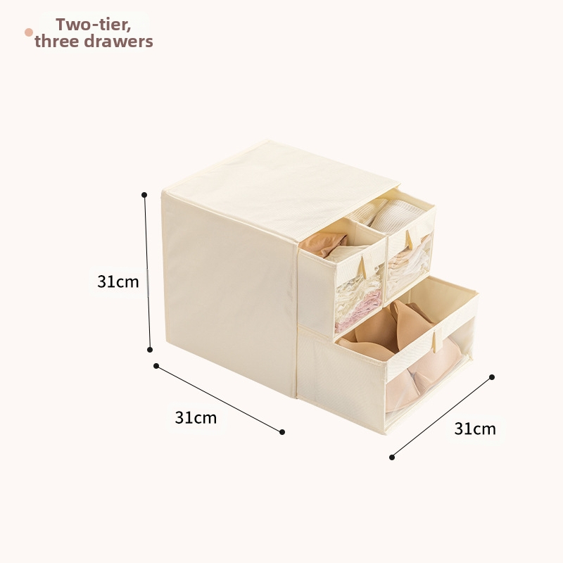 Kutija za pohranu tkanine koja se može prati preko granice, ladica za grudnjake, donje rublje, kutija za pohranu odjeće, kutija za pohranu pamuka i lana