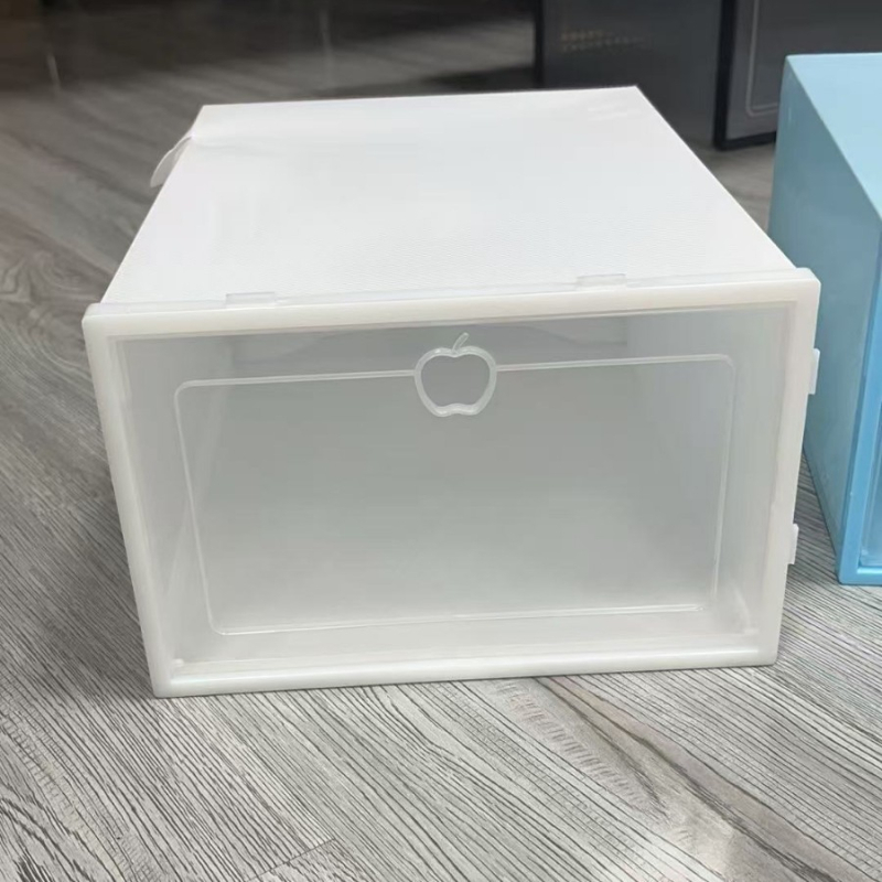 Háztartási vastagított műanyag porálló doboz átlátszó cipődoboz tároló műtárgy nappali háztartási tárolódoboz egyszerű cipőtartó cipődoboz