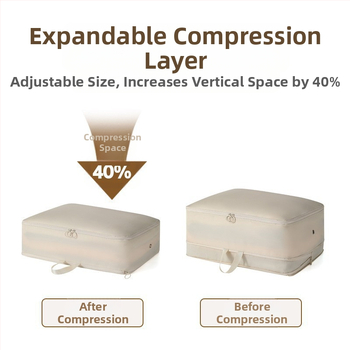 Prekogranična memorijska platnena torba za pohranu perjane jakne, putna tkanina s dvostrukim patentnim zatvaračem, kompresijska vreća s otvorom za ventilaciju, studentski dom