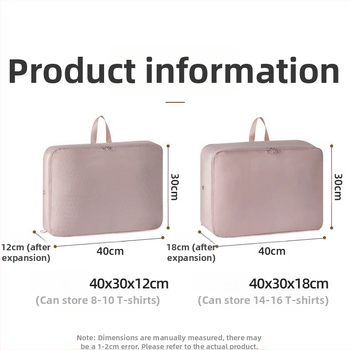 Prekogranična memorijska platnena torba za pohranu perjane jakne, putna tkanina s dvostrukim patentnim zatvaračem, kompresijska vreća s otvorom za ventilaciju, studentski dom