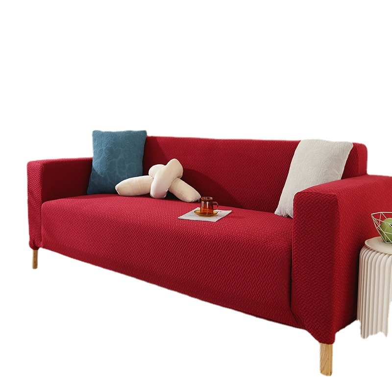 Furnizare directă din fabrică, produse populare en-gros, transfrontaliere, tricotate, fleece polar îngroșat, elastic, concubine, canapea single dublă cu trei locuri, all-inclusive