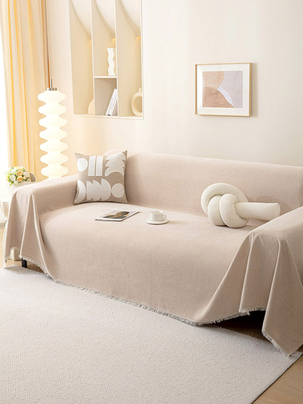 Kiváló minőségű, foltálló fekete zsenília kanapéhuzat szövet kanapétörölköző, négy évszakos univerzális, egyrészes, teljes huzatú kanapétakaró