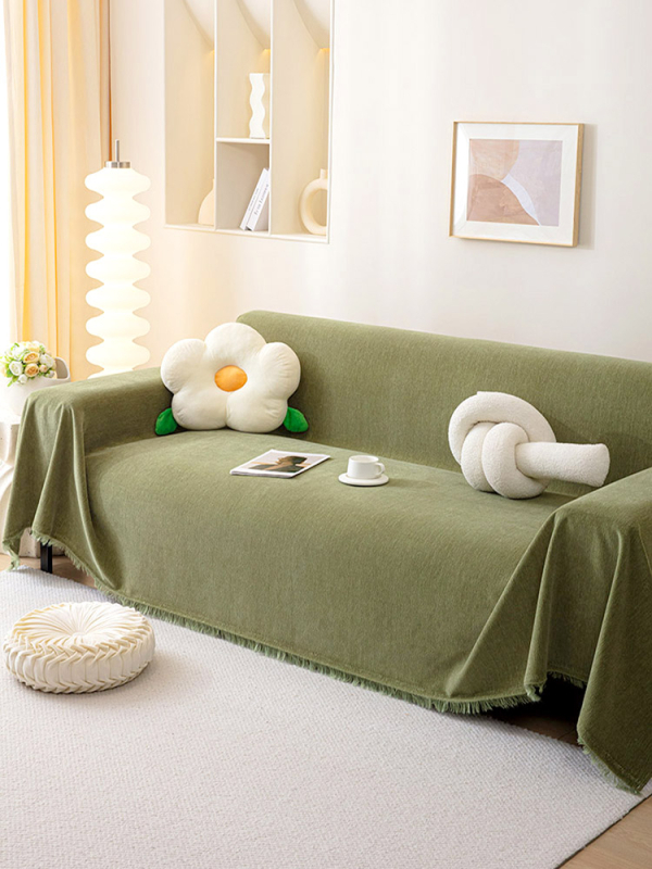 Kiváló minőségű, foltálló fekete zsenília kanapéhuzat szövet kanapétörölköző, négy évszakos univerzális, egyrészes, teljes huzatú kanapétakaró