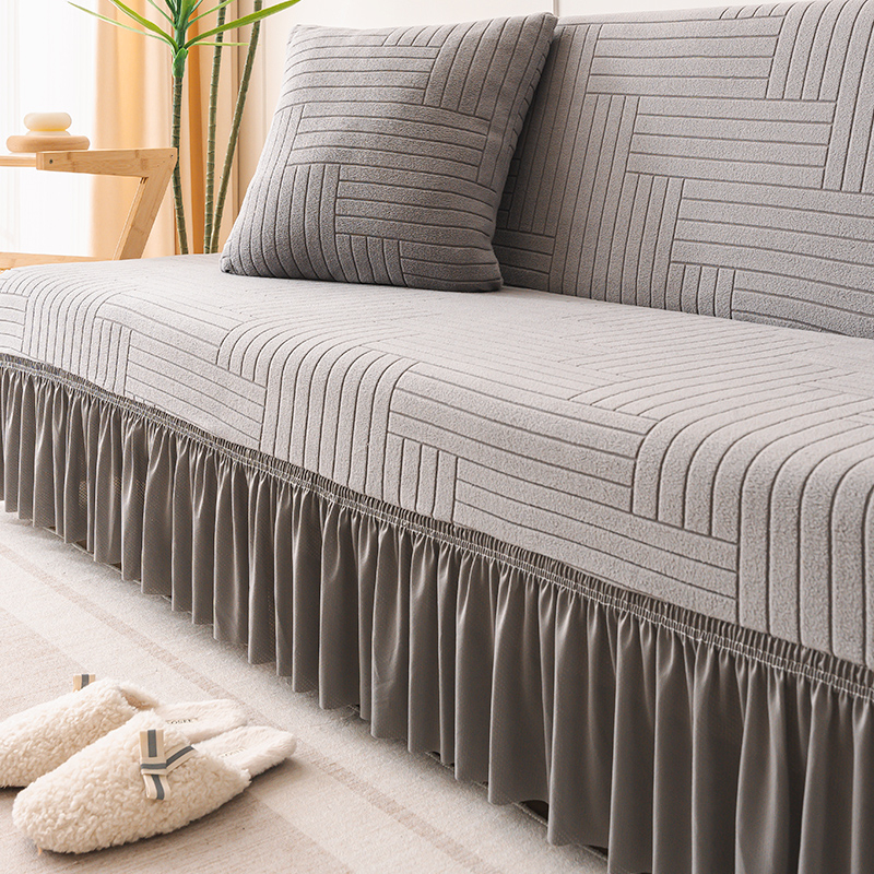 Sirge reaga diivanikate, kõikehõlmav universaalne kate, nelja aastaaja universaalne tipptasemel vanamoodne diivanikatte seelik, uus stiil 2025