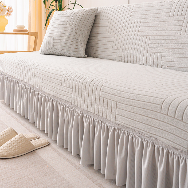 Sirge reaga diivanikate, kõikehõlmav universaalne kate, nelja aastaaja universaalne tipptasemel vanamoodne diivanikatte seelik, uus stiil 2025