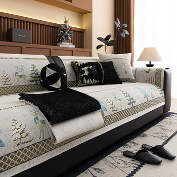 Chenille jacquard kanapépárna négy évszakos univerzális csúszásmentes foltálló párna 2025 új, határokon átnyúló kanapéhuzat huzat