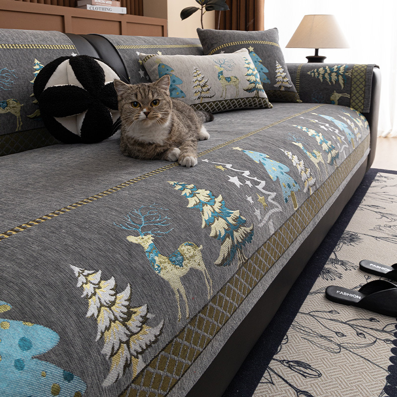 Chenille jacquard kanapépárna négy évszakos univerzális csúszásmentes foltálló párna 2025 új, határokon átnyúló kanapéhuzat huzat