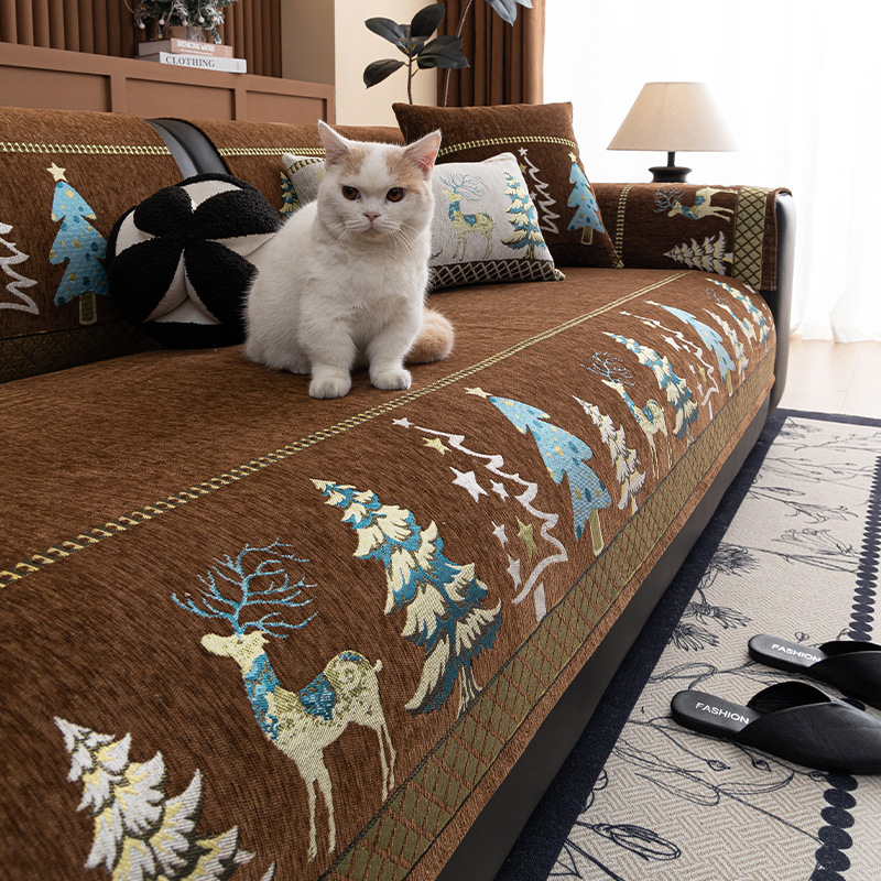 Chenille jacquard kanapépárna négy évszakos univerzális csúszásmentes foltálló párna 2025 új, határokon átnyúló kanapéhuzat huzat