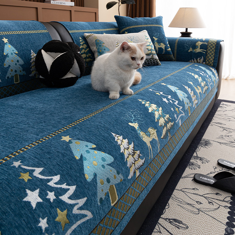 Chenille jacquard kanapépárna négy évszakos univerzális csúszásmentes foltálló párna 2025 új, határokon átnyúló kanapéhuzat huzat