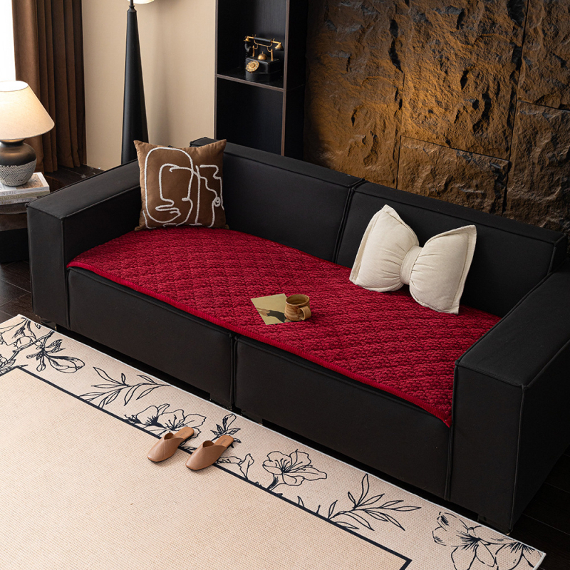 Kordbársony, egyszínű, vastagított, csúszásmentes, népszerű külkereskedelmi, géppel mosható kanapépárna, öbölablak-párna, 2025-ös új, egyenes soros üléspárna