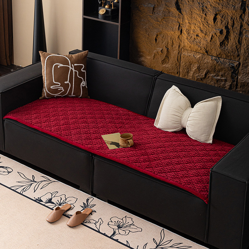 Kordbársony, egyszínű, vastagított, csúszásmentes, népszerű külkereskedelmi, géppel mosható kanapépárna, öbölablak-párna, 2025-ös új, egyenes soros üléspárna