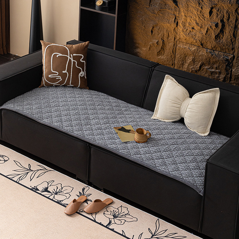 Kordbársony, egyszínű, vastagított, csúszásmentes, népszerű külkereskedelmi, géppel mosható kanapépárna, öbölablak-párna, 2025-ös új, egyenes soros üléspárna