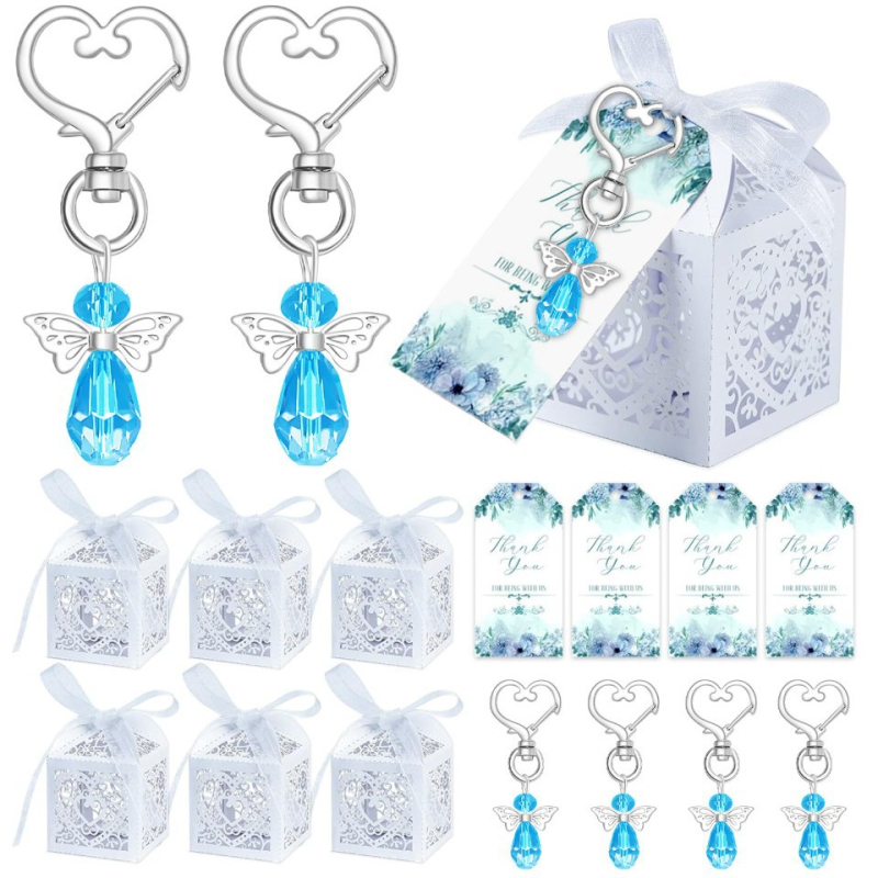 Új Őrangyal Kulcstartó Esküvői Ajándék Karácsony Hálaadás Születésnap Keresztelő Úrvacsora Vendég Köszönőajándék