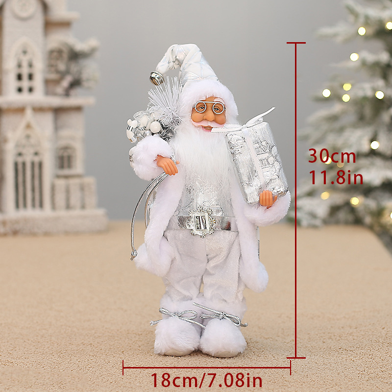 Jõuluvana nukk piiriüleselt, poe akna kaunistused, stseeni paigutus, rekvisiidid, seisva jõuluvana kaunistused