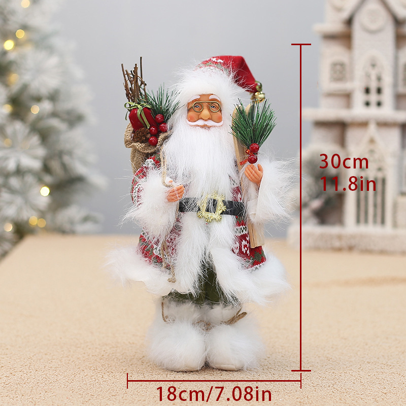 Jõuluvana nukk piiriüleselt, poe akna kaunistused, stseeni paigutus, rekvisiidid, seisva jõuluvana kaunistused