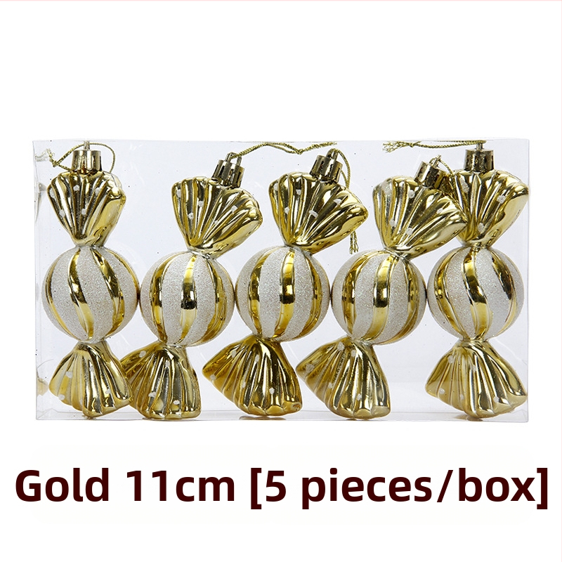 Galvanizirani svjetlosni božićni privjesak oslikan slatkišima Ukrasi za božićno drvce Božić Nova godina Novogodišnji ukrasi za vjenčanje