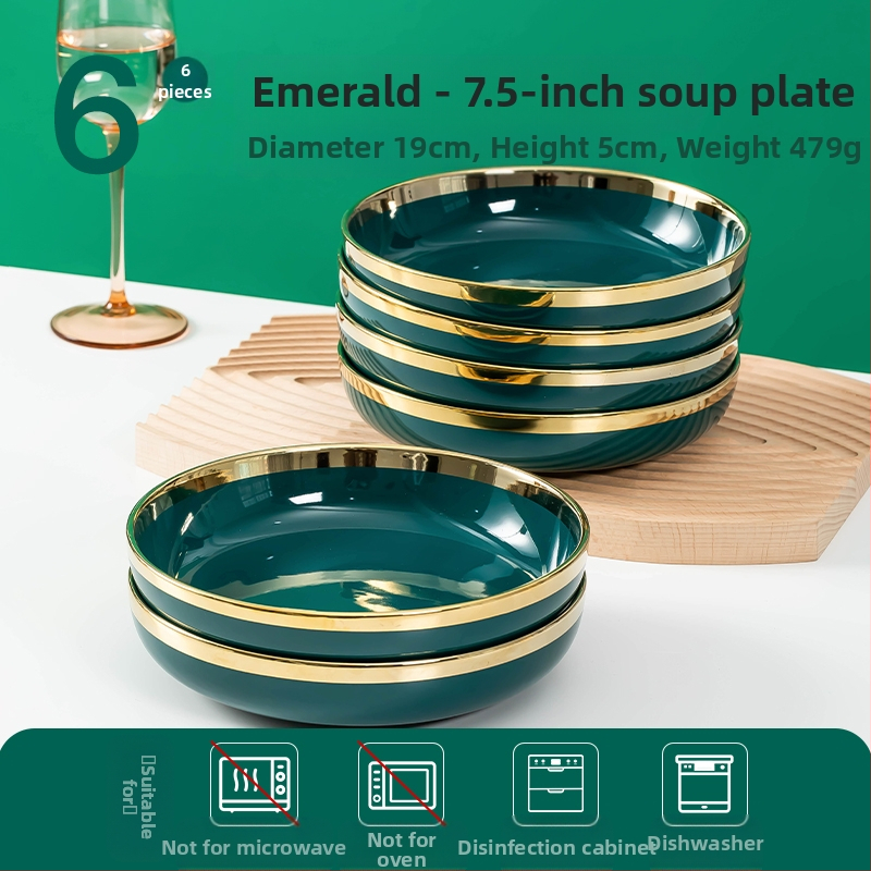 „Užsidirbk pragyvenimui Nordic Creative“ lėkštė, keramikinė, aukštos kokybės stalo įrankių kombinacija, namų apyvokos reikmenys, 2024 m. nauja, lengva, prabangi lėkštė